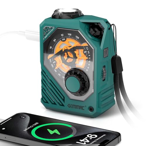 Radio remontante avec alarme SOS et lampe de poche LED pour kit de survie 2000mAh