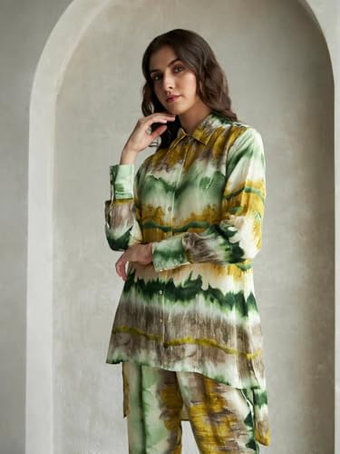 Image of DHRUVI TRENDZ Women Co Ord Set for Women | Co Ord Set for Women Stylish | Festive Co Ord Set for Women | Travel Co Ord Set for Women | Full Sleeve Women Co-ord set