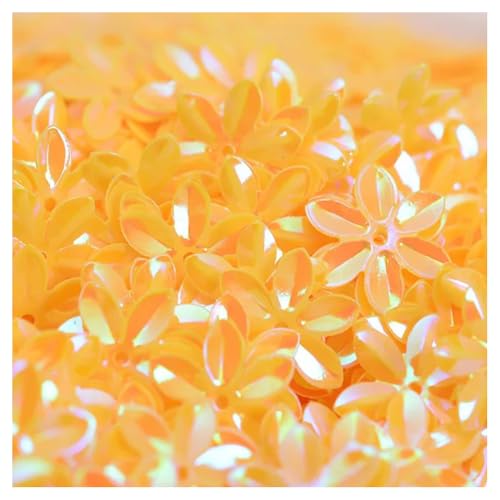 jweemax 10g 15mm Flower Sequins for Crafts, Sparkling Sequin Paillettes Loose Sequin Beads Glitter Flower Confetti Sequins for DIY Embroidery, Embellishments, Doll Clothes, or Party Decoration