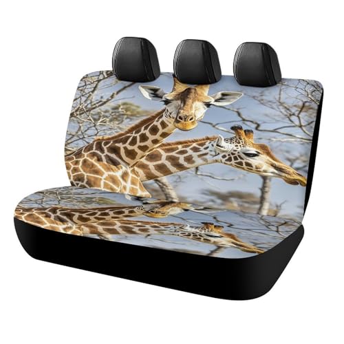 Funda de asiento trasero universal de poliéster protector antideslizante a prueba de arañazos