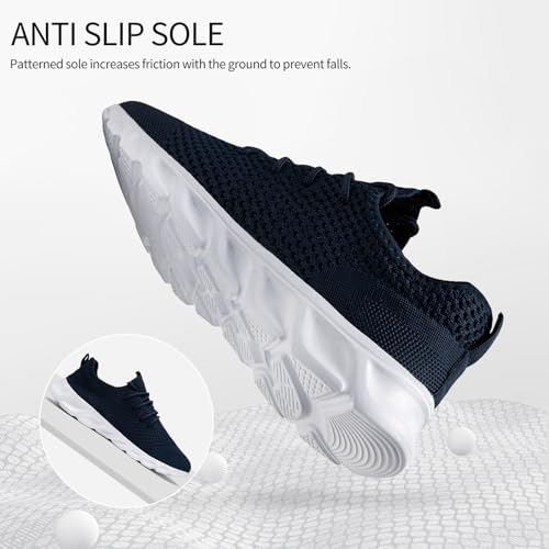 Image of WCIDFY Women Men Running Tennis Shoes Unisex Slip On Gym Walking Shoes | Lightweight, Breathable mesh, Non Slip, Flexible, Comfy, Fashion Sneakers for Daily, Workout, Work, Traveling, Sports, Casual
