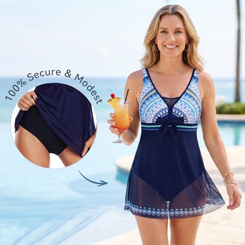 Image of American Trends Women's High Waisted Bikini Bottoms Swimming Suits Tummy Control Bathing Suits