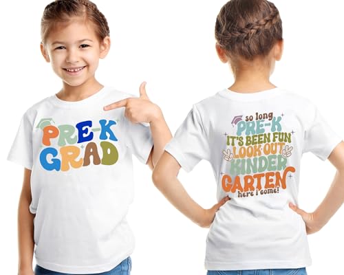 3-6T Kids Cute Saying So Long Pre K It's Been Fun Look Out Kindergarten Here I Come Back To School Pre-K Grad Shirt2
