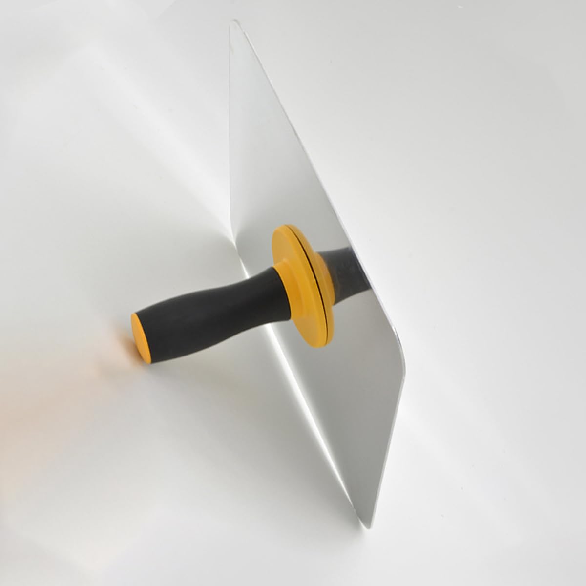 Porte-panneau de mortier de maçonnerie Hawk en aluminium avec poignée souple Peinture pour la maison avec poignée Outil de plâtrage de finition pour mortier de ciment Cloison sèche