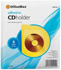 Amazon.com: OfficeMax Adhesive CD / DVD Holders OM01950 : Home & Kitchen