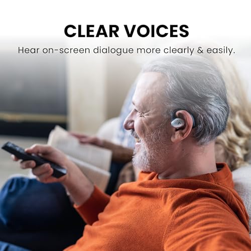 Avantree Medley Pebble - Open-Ear Wireless Earphones for TV Listening with Bluetooth Transmitter & Charging Dock, Clear Dialogue Earbuds for Seniors Avantree Medley Pebble - Open-Ear Wireless Earphones for TV Listening with Bluetooth Transmitter & Charging Dock, Clear Dialogue Earbuds for Seniors