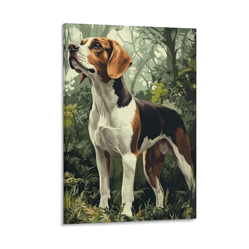 Image sur toile Beagle et tableau décoration murale salon 50x75cm