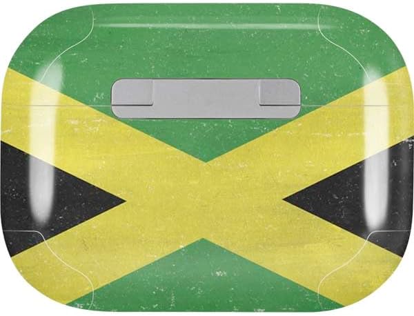Skinit Decal Audio Skin Compatible with Apple AirPods Pro - Jamaica Flag Distressed Design