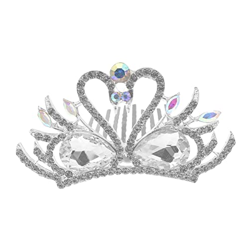 PartyKindom Elegant Crown Tiara for Brides Lightweight Bridal Headdress Construction for Weddings and Special Occasions