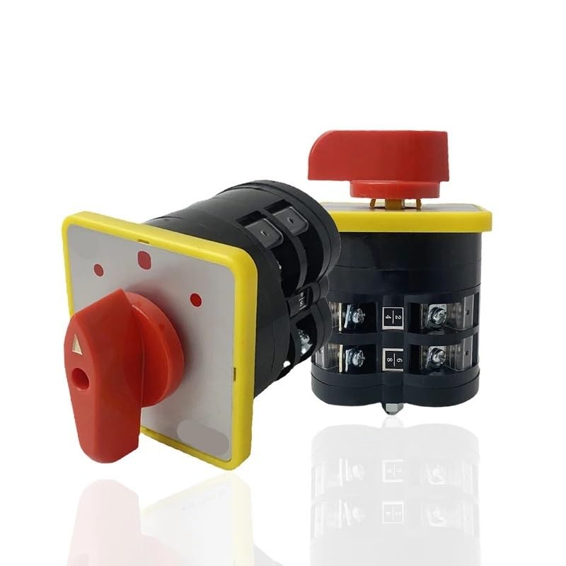 LW5-16A Cam Switch 3 Positions Motor Control Two Different Loads Silver Contact 1Pcs(16A 2P)