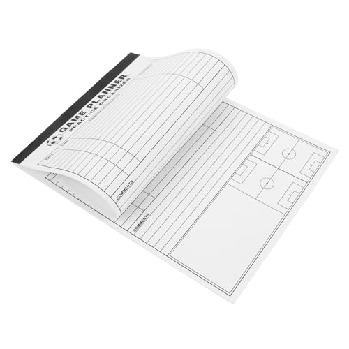 KOMBIUDA De Récords De Fútbol Cuaderno De Anotaciones para Entrenadores Material De Registro para Partidos De Fútbol
