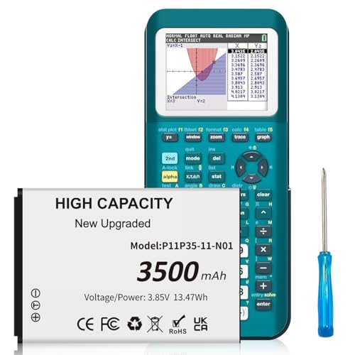 BOANV TI 84 Plus CE �o�b�e���[ Texas Instruments P11P35-11-N01 �����p | 3500mAh 3.7V �����e�� 0�T�C�N�� TI-84 CE/TI-84 Plus CE No 3.7L12005SPA (