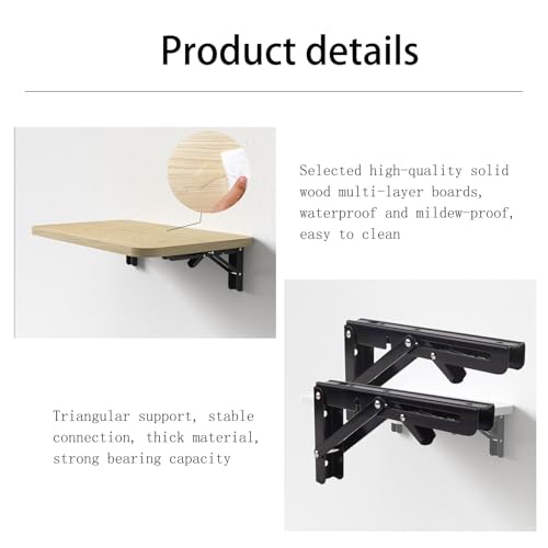 Table Pliante Murale WBWAPA : Le Bureau Flottant Idéal pour Studio - 7
