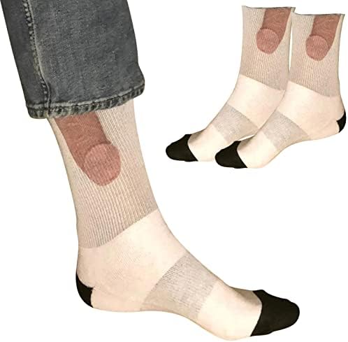 MoneRffi Show off Socks, 2/3/6 Pairs Fun Men and Women Casual Socks, Fashion Funny Pattern Novelty Long Socks Gifts For Men Women