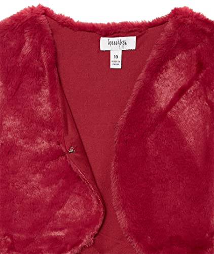 Speechless girls Sleeveless Dress and Faux Fur Shrug Set3