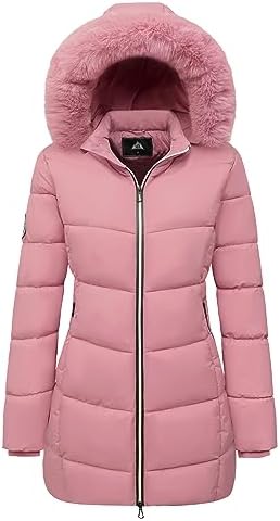 MOERDENG Women’s Winter Coats, Windproof, Warm, Waterproof, Thick, Hooded