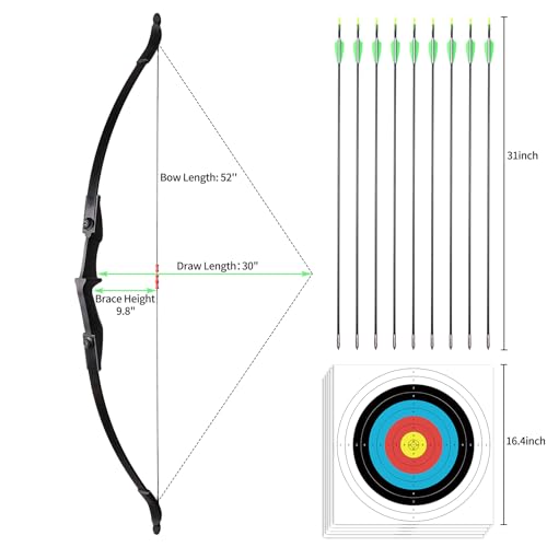 Lwano Bow And Arrow Set For Adults - Archery Takedown Recurve Bow Set For Beginners And Youth thumb #1