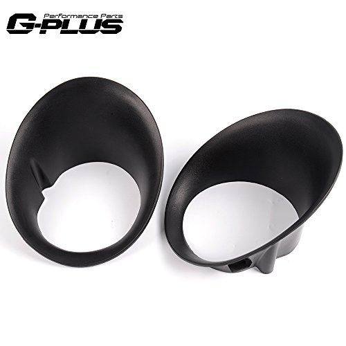 G-Plus Fog Light Bezel Compatible With Dodge Ram 1500/2003-2009 Ram 2500 3500 Replacement Bumper Fog Lamp Bezel Cover Black #TOP1