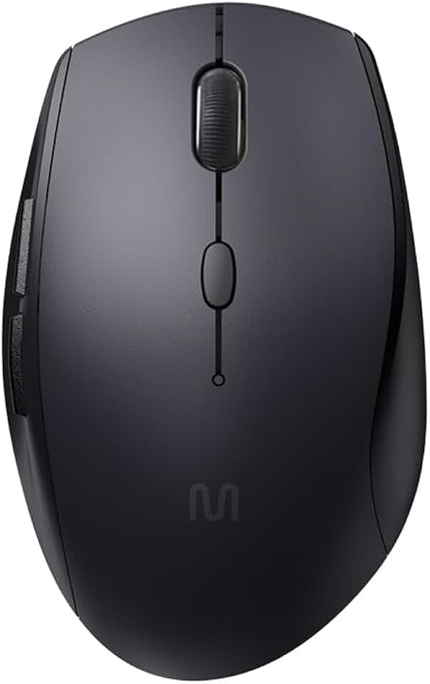 Mouse Sem Fio MS400 DPI Ajustavel 6 Botões e Clique Silencioso Preto Multi - MO381