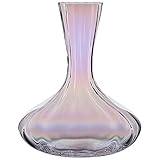 Whiskey Decanter Pearl Rainbow Decanter,Luxury Home Wine Bottle,European Personality Decorate,Creative Glass Wine Dispenser,2100ml (Color : Rainbow colors, Size : 2100ml)