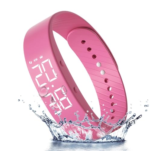Reloj con alarma vibratoria silenciosa y diseño impermeable de silicona para estudiantes 6