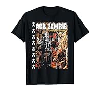 Horror Rock Music design. Official Rob Zombie Merchandise Rob Zombie T-Shirts for Men, Women, Girls and Boys; Rob Zombie Apparel; Rob Zombie T-Shirt for Adults Lightweight, Classic fit, Double-needle sleeve and bottom hem