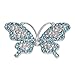 Zerodis Broche, 5 Pièces Bricolage Papillon Broche Broche Costume Robe Accessoires Pull Broche Accessoires pour Bricolage étuis de Téléphone Portable(Papillon Bleu)