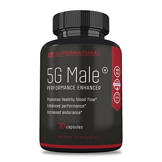 5G Male Supernatural Male Enhancing Supplement for Blood Flow, Strength and Endurance Support, 30 Capsules (Pack of 1)