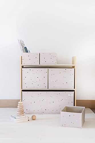 3 Sprouts Multi-Bin Toy Organizer with Recycled Fabric Storage Bins in Terrazzo Palest Pink 4 41GeIefUDbL. AC