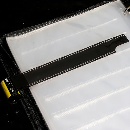 100 Pcs 35mm Film Negative Sleeves Film Negative Storage Presentation Materials 35mm Size Negative Pages Holds Seven Strips of Six Frames Help You Collect and Organize Film by KDIMSY - Image 6