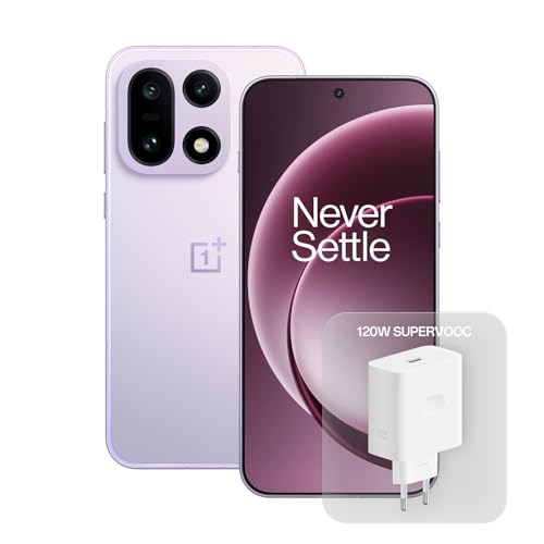 OnePlus Smartphone 15 AI 5G, 16 GB + 512 GB, batería de 7300 mAh, Triple cámara de 50 MP, Snapdragon 8 Elite Gen5, vídeo 4K a 120 FPS con Dolby Vision, Cargador rápido SUPERVOOC de 120W, Ultra Violet