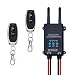 DC 12V-76V Bluetooth Wireless Remote Control Switch,30A Relay Module with Adjustable Delay Timer (5s/2min/10min/30min),IP67 Waterproof Remote Control Relay for Gate,Pump,Garage Door (Black-2)