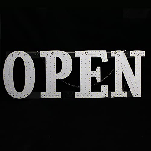 30"X10" Large Led Open Signs For Business, Super Bright Unique Design Open Sign With Hanging Installation, High Visibility Open Sign For Stores Bar Hotel Retail Shops Window Salon Restaurant Office #TOP6