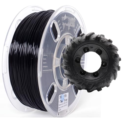 Filament TPU 1.75mm flexible noir translucide 95A pour pièces amortissantes