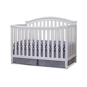 Sorelle Furniture Berkley Crib Classic 4 in 1 Convertible Crib Made of Wood Non Toxic Finish Wooden Baby Bed Toddler Bed Childs Daybed and Full Size Bed Nursery Furniture White