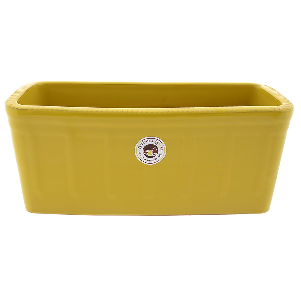 HISZPANIA CERAMICA | Sadzarka | Sadzarka balkonowa | Zewnętrzna sadzarka | Prostokątna sadzarka | Sadzarka zdobiona gładka Albero - Model J01 | 30x13x13 cm