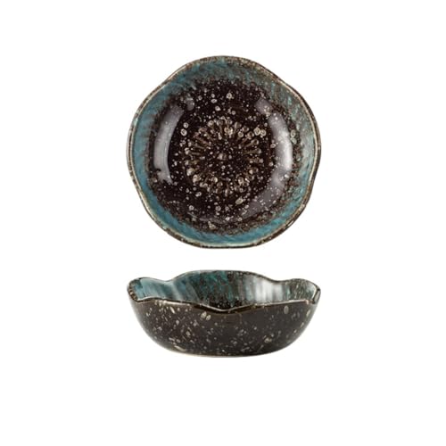 QCKNKMGG Los frutos, Plato de cerámica for aperitivos de 8,8 x 3 cm (3,46 x 1,18 pulgadas)
