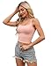 Buauty 4 Packs Crop Tops Spaghetti Strap Tank Tops for Women, Basic cami Crop Tank top Double Lined Camisole Tops, Thin Strap Bralette Tank Tops for Women Black+White+Pink+Green, S-1