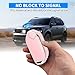 QBUC for Kia Key fob Cover,Soft TPU 360°Car Key Case Protector with Leather Keychain Compatible with Kia Telluride 2023/2024 5 Buttons Smart Key (Pink)