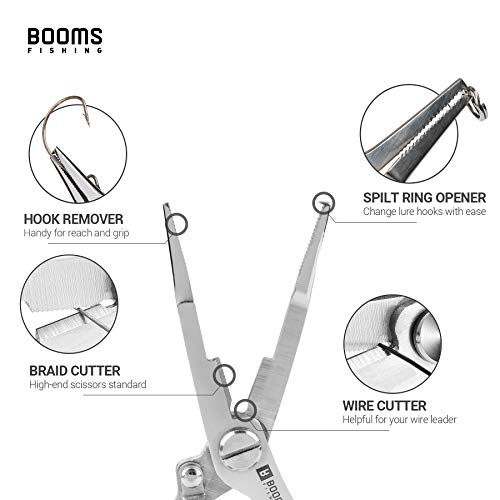 Booms Fishing H1027 Fishing Pliers Fish Gripper Combo, Multifunctional Fishing Scissors Hook Remover Split Ring, Fishing Tools Set #TOP4