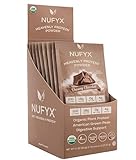 NUFYX® • Heavenly Protein® Powder • World’s Finest 100% Organic American Grown Peas • Vegan • Gluten Free • Low Carb (Dreamy Chocolate, Box of 10 Packets)