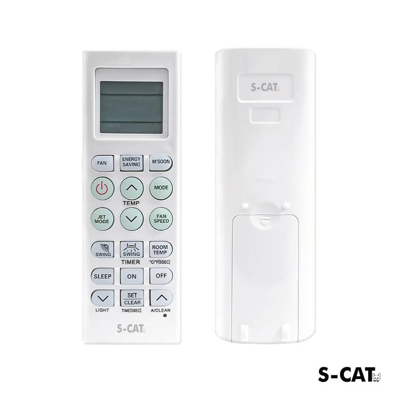 Image of S-CAT Compatible for LG AC Remote Control AKB73315601 Model 36G (No Backlight) Suitable for 1 1.5 2 Ton Split & Window AC (Match Old Remote Exactly, Contact Customer Care for Order)
