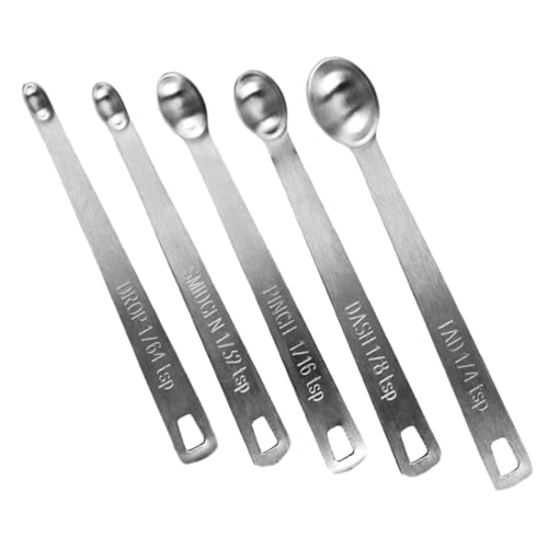 GANAZONO �X�e�����X���v�ʃX�v�[��5�{�Z�b�g ���m�Ȗڐ���t�� �x�[�L���O ���� DIY�p�L�b�`���c�[�� �݂艺�����[�Ή�