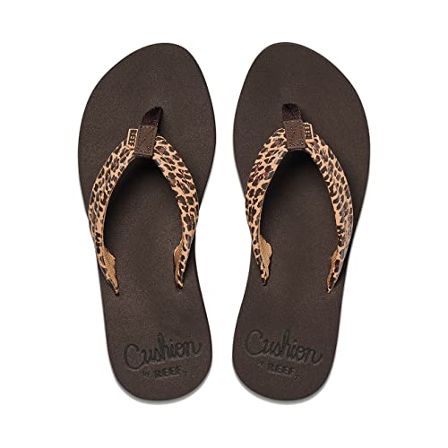 Reef Women's Cushion Breeze Sandals, Leopard, 9 #TOP4