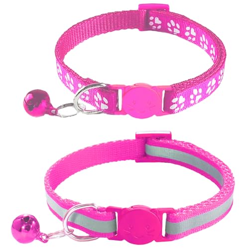 zulinlong 2 Pack Breakaway Cat Collars with Bells,...