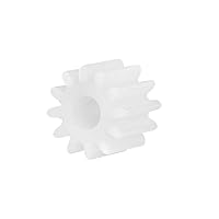 Vista 1 de uxcell 10 piezas de engranajes de plástico 12 dientes modelo 123A engranaje de reducción engranajes de gusano de plástico para RC coche robot motor