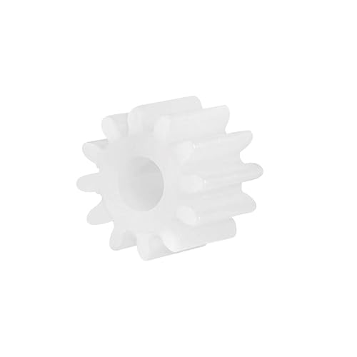 uxcell 10 piezas de engranajes de plástico 12 dientes modelo 123A engranaje de reducción engranajes de gusano de plástico para RC coche robot motor
