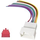 Zenoruslky Radio Wire Harness 20Pin Stereo Connector Compatible with Mitsubishi Lancer Outlander Mirage Pajero Triton ASX Aftermarket Car Stereo Wiring Harness Adapter