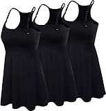 SUIEK 3PACK Racerback Nursing Tank Tops Cami Maternity Bra Breastfeeding Shirt (Medium)