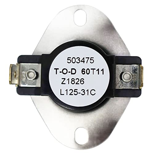 [6931EL3001E Thermostat OEM Mania] 6931EL3001E Dryer Thermostat Replacement Compatible with LG & Kenmore, 60T11 Replacement Part